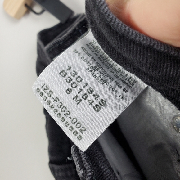 Riders by Lee Relaxed Straight Black Denim 6M - Picture 10 of 10